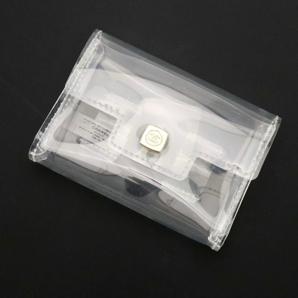 Promotional Clear Cosmetic Belt Bag with Snap Closure Waist Bag